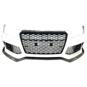 Kit carrosserie pare-chocs avant A7 S7 Style <span class=keywords><strong>RS7</strong></span> Look Pare-chocs avant Grille noire pour Audi A7 S7 C7 2009 2010 2011 2012 2013 2014 - Product Image 2