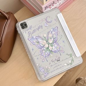 Funda Protectora para <span class=keywords><strong>iPad</strong></span> 2026 con Diseño de Lirio Morado, Plegable en Y - A16 <span class=keywords><strong>Apple</strong></span> 11/10/<span class=keywords><strong>9</strong></span> <span class=keywords><strong>Generación</strong></span> Air 7/6/5, Anti-caídas para Tablet - Product Image 2
