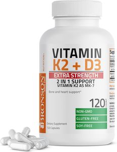 Vitamines D3 + K2 Biologiques OEM&ODM Fabriquées avec des Ingrédients Végétaux 120 Capsules Soutient la Santé Immunitaire, Cardiaque et Générale Non-OGM - Product Image 2