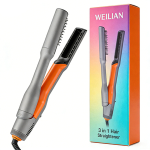 5 in 1 Multi Function Hair Straightener Combines Dryer <b>Brush</b> and Technology One Device TRAVEL UNIVERSAL DUAL VOLTAGE for - Product Image 3
