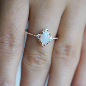 Wunderschöner 925er vergoldeter Naturfeuer-Ovaldiamant-Originals tein <span class=keywords><strong>ring</strong></span> aus Sterling silber - Product Image 4