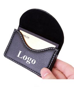Custom Logo Printed Magnetic Shut PU Leather Business Card Holder Case - Product Image 1