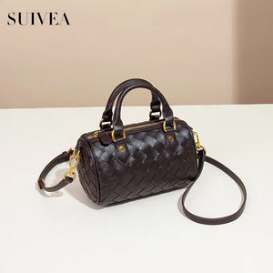 2025 Cross Border Trend Boston, bolso tejido hecho a mano para mujer, textura de un solo hombro, bandolera, bolso de almohada, sacos principales para mujer - Product Image 2