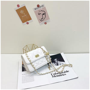 Bolso Bandolera de Moda al por Mayor, Diseño de Nicho, Un Solo Hombro, Cierre de Solapa, Cadenas, Poliéster, Correa Única, Diseño Cuadrado Pequeño - Product Image 6