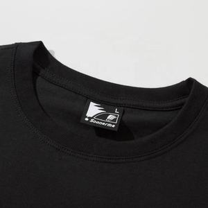 Summer 220 Gsm Cotton T Shirt Casual Black T-shirts Customized Printing Logo Unisex T Shirt - Product Image 3