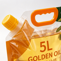Pochette Doypack 5L en PET avec bec verseur facile à remplir, qualité alimentaire, pour huile comestible