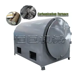 Four automatique de carbonisation continue du charbon de bois avec système de refroidissement