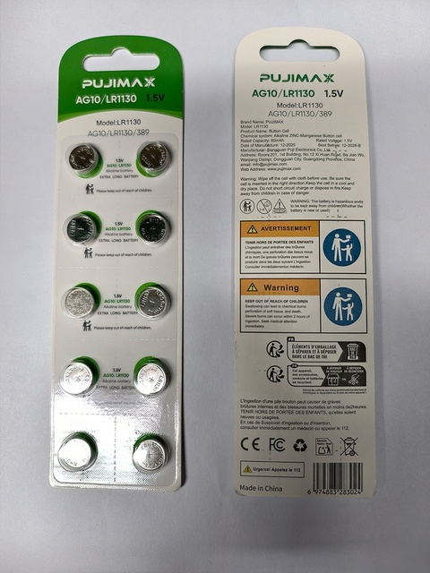 PUJIMAX 20pcs 1.5v Button Coin Cell Battery Lr1130 Ag10 Battery Watch 1.5v Alkaline Button Batteries Pack for Caloculator