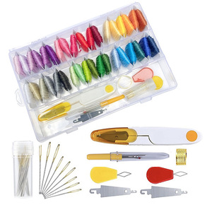 Kit de Hilos de Bordar de 36 Colores con Caja de Almacenamiento, Juego de Hilos <span class=keywords><strong>para</strong></span> Punto de Cruz y Creación de Pulseras <span class=keywords><strong>para</strong></span> <span class=keywords><strong>Principiantes</strong></span> - Product Image 1