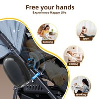 Poussette à bascule rechargeable Bouncer silencieux universel pour toutes les poussettes, bébé à bascule et sucette de sommeil pour les nouveau-nés aux tout-petits