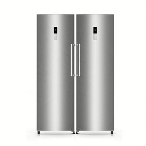 Réfrigérateur-congélateur double porte 360L 265L en acier inoxydable de haute qualité pour usage domestique, sans givre, avec compresseur, design portable et écran LED - Product Image 4