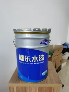 China High Quality 18 Liter Recyclable Iron Tin Paint Pail Recyclable Steel Bucket