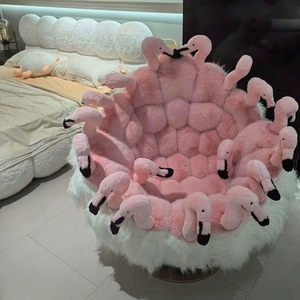 Diseño creativo de arte, silla giratoria de animales moderna, extensible, ecológica para el hogar, sala de estar, oficina, flamenco, silla de ocio - Product Image 2