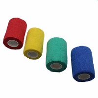 Bande de maintien élastique auto-adhésive en polyester de 7,5 cm pour le football, les chaussettes de protection, le sport, les poignets, les genoux, les chevilles et les jambes de cheval