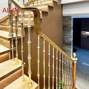 BIỆT THỰ mới cầu thang lan can thời trang cao cấp khí quyển xây dựng trang trí nội thất đường sắt vòm cầu thang - Product Image 1