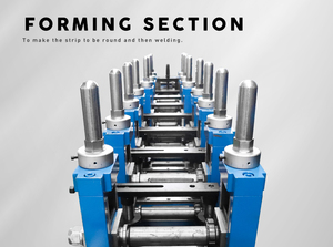 Tubo ad alta frequenza macchina <span class=keywords><strong>ERW</strong></span> saldatura tubo linea di produzione/zincato ms cs tubo in acciaio che fa macchina/tubo macchina mulino - Product Image 3