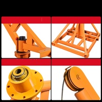Mini-grue extérieure de 500 kg avec palan électrique, petite grue à utilisation simple, mini-grues portables pour la construction