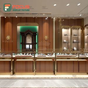 Fabricante de Sistemas Modernos de Exhibición de Joyería Personalizados, Mostrador de Exhibición para Joyería con Marco de Madera - Product Image 1