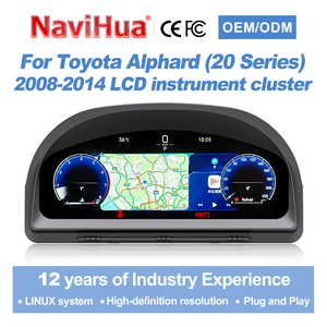 Navihua pour Toyota Alphard Série 20 (2008-2014) – Système Linux de mise à niveau automobile, Compteur de vitesse numérique, Carplay, Écran LCD, Tableau de bord numérique - Product Image 1