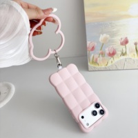 Coque de téléphone en silicone 3D effet nuage pour iPhone 13 15 16 17 18 Pro Max, accessoires de téléphone, coque souple antichoc avec cordon