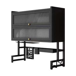 Có Thể Điều Chỉnh <span class=keywords><strong>2</strong></span> <span class=keywords><strong>Tier</strong></span> Lớn Nhà Bếp Lưu Trữ Tổ Chức Giá Bồn Rửa Kệ Trong Các Bồn Rửa Món Ăn Khô Kệ Với Bìa - Product Image 4