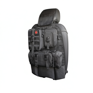 Organisateur de siège arrière de véhicule en nylon tactique avec 3 pochettes Molle détachables pour voiture, camion, Ford, Jeep - Product Image 1