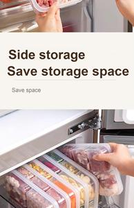 Contenedor de Almacenamiento de Alimentos de Plástico Transparente, Moderno, Ecológico, de Gran Capacidad, con Compartimentos y Tapa, Modelo BD971 - Product Image 4