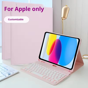 เคสคีย์บอร์ดพลาส<span class=keywords><strong>ต</strong></span>ิกสำหรับ iPad Mini พร้อมไฟ RGB Backlit ความถี่ <span class=keywords><strong>5</strong></span>.8GHz เชื่อม<span class=keywords><strong>ต</strong></span>่อไร้สายผ่าน USB 2.0 รองรับการพิมพ์<span class=keywords><strong>แบ</strong></span>บ Anti-Ghosting  พร้อมโลโก้สั่งทำพิเศษ - Product Image 6