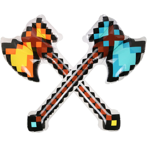 Mainan Tiup Senjata <span class=keywords><strong>PVC</strong></span> Pedang Balon Palu Kapak Pixel Balon Ulang Tahun Dekorasi Pesta Balon Anak - Product Image 2