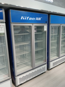 Đồ uống mát thẳng đứng đôi cửa thép không gỉ thương mại Tủ Đông thanh tủ lạnh đôi cửa tủ lạnh thương mại tủ lạnh hiển thị - Product Image 2