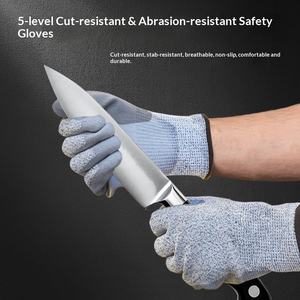 Guantes de PU con Recubrimiento Anti-Corte de Grado 5, Palma Reforzada, Resistentes al Desgaste, Transpirables, para Trabajo - Product Image 3