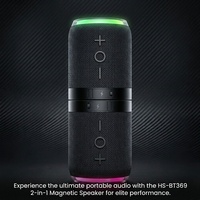 Altavoz Inalámbrico Portátil 2 en 1 BT369 con Succión Magnética, Espectáculo de Luces LED de Colores, Diseño Desmontable para Fiestas y Actividades al Aire Libre
