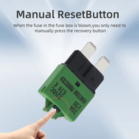 Fusible de cuchilla con reinicio manual E39, 5A-30A, 32V DC, UL94V0, retardante de llama, para coche, RV, barco, sistema solar, disyuntor reiniciable