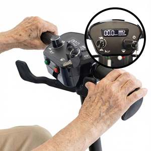 Trottinette électrique pliable PEPE P10048 pour adultes, noire, avec accoudoirs, batterie 10Ah, vitesse 7 km/h - Product Image 6