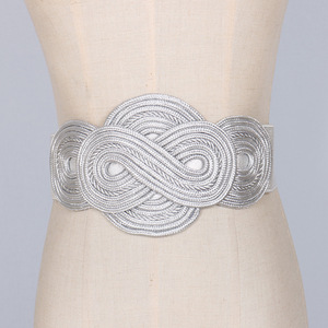 Ceintures larges décoratives pour femmes, style défilé, vintage, avec boucle en acier, élastiques, type cummerbund, corsets de robe et ceintures de taille - Product Image 5