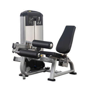 Máquina de curl de piernas sentado con selector de peso, comercial, con sistema de carga por pin y pila de pesas para entrenamiento de fuerza de isquiotibiales - Product Image 1