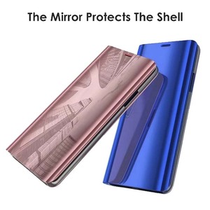 Cuero de lujo para <span class=keywords><strong>Samsung</strong></span> A52 A32 A55 A35 A06 cubierta de teléfono con tapa de espejo, Funda de cuero con tapa de galvanoplastia A06 A16 A26 A36 A56 S25 - Product Image 6