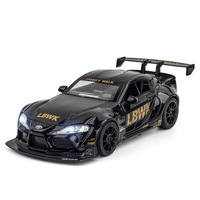 Modèle de voiture de sport en alliage métallique, emballage en boîte couleur, produit transfrontalier pour diffusion en direct sur AliExpress TikTok