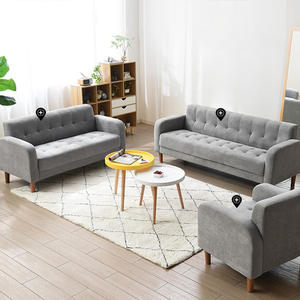 Divano Moderno Economico a Forma di L, Estensibile, in Tessuto, Design Semplice, per Piccoli Appartamenti e Soggiorni - Product Image 3