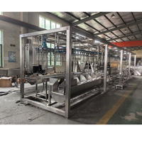 Unité d'abattage de volailles mobile conteneurisée 40 pieds, système d'abattoir avicole modulaire compact