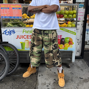 <span class=keywords><strong>Pantaloncini</strong></span> Cargo da <span class=keywords><strong>Uomo</strong></span> in Cotone Personalizzati, Stile Vintage, Stampa Camouflage, <span class=keywords><strong>Bermuda</strong></span> Larghi Estivi - Product Image 4