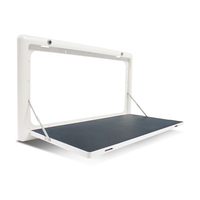 CAPEXRV 800x450mm RV Klappbarer Picknicktisch mit LED-Beleuchtung, externer abschließbarer Wandtisch für Wohnmobil, Wohnwagen, Camper