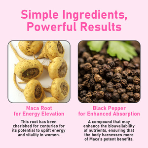 Cápsulas de Raíz de Maca en Stock de Fábrica, Tabletas de Suplemento Energético, Potenciador Natural de Vitalidad para Mujeres, Equilibrio Hormonal - Product Image 4