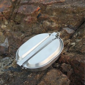 Boîte à lunch en acier inoxydable de 920 ml pour pique-nique, chasse, sports, voyage, combat, cuisine en plein air, camping, chauffage, style américain - Product Image 3