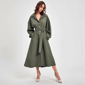 Abrigo de Diseño Tipo Gabardina, Abrigo Personalizado de Alta Calidad, Nuevo Modelo para Mujer, con Hebillas, Abrigo de Piel de Cordero Blanca para Mujer - Product Image 1