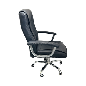 Silla de <span class=keywords><strong>Oficina</strong></span> Ejecutiva Moderna Giratoria de Cuero Sintético, Silla Ejecutiva Cómoda Reclinable con Respaldo Alto para <span class=keywords><strong>Oficina</strong></span> en Casa, <span class=keywords><strong>Poltrona</strong></span> - Product Image 3