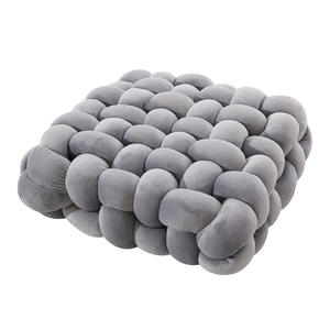 Z Woven Square Cushion Soft Plush Bubble Knot Pillow Decorative Throw Cushion for Sofa Bed Chair Bedroom Home Decor - Product Image 3