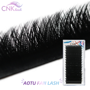 Extensions de <span class=keywords><strong>cils</strong></span> pré-éventailées CNK Auto Fan Volume Lash, noir mat PBT, DIY, <span class=keywords><strong>cils</strong></span> individuels C CC, pour salon de beauté - Product Image 2