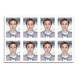 KPOP <span class=keywords><strong>per</strong></span> bambini randagi 1 pollice passaporto <span class=keywords><strong>foto</strong></span> carta d'identità carta d'identità carta fotografica Felix Hyunjin Seungmin leewknow fan regalo L262 - Product Image 3