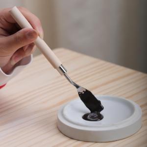 Coltello da Pittura Professionale BTH Brand <span class=keywords><strong>Studio</strong></span> con Lama in Acciaio Inossidabile Versatile e Resistente, Manico Liscio in Legno da 16 cm - Product Image 5